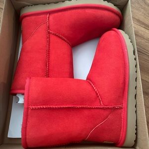 Red Short uggs.